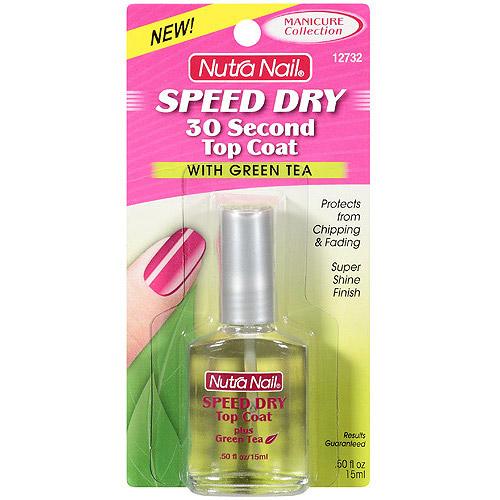 Nutra Nail Speed Dry 30 Second Top Coat, 0.5 Fl Oz