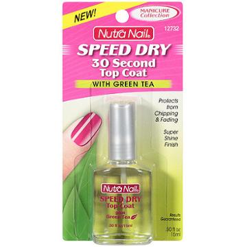 Nutra Nail Speed Dry 30 Second Top Coat, 0.5 Fl Oz
