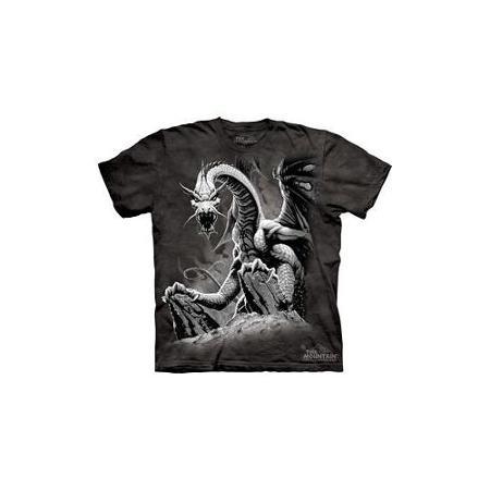 The Mountain Corporation Black Dragon Adult T-shirt By The Mountain - 101252, Adult 3x