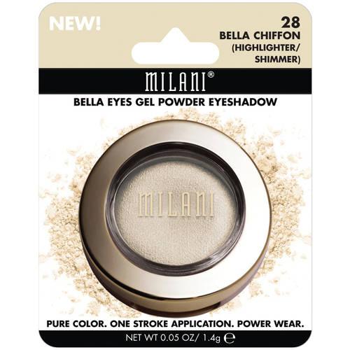 Milani Bella Eyes Gel Powder Eyeshadow, 28 Bella Chiffon Highlighter/shimmer, 0.05 Oz