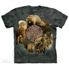 The Mountain Grey 100% Cotton Animal Spirit Circle T-shirt New