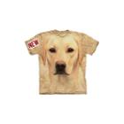 Yellow Lab Portrait Adult T-shirt By The Mountain - -8146, Adult Xl