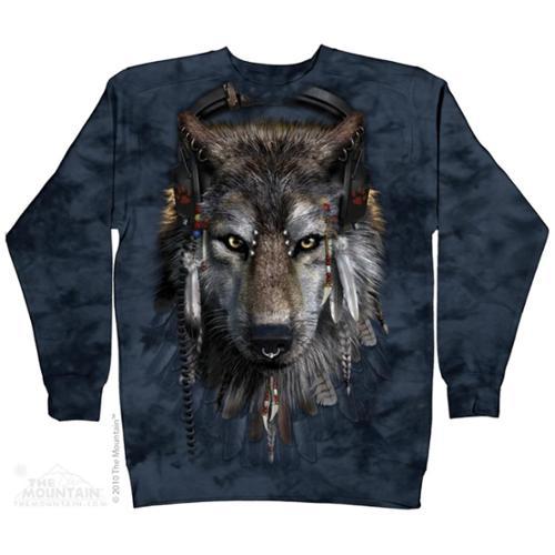 The Mountain Blue Cotton Dj Fen Design Novelty Parody Adult Crew T-shirt (l) New