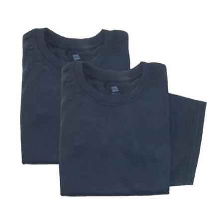 Hanes Large Mens Comfortblend Ecosmart Crewneck Short Sleeve Shirt (pack Of 2), Charcoal Grey