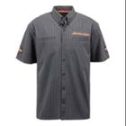 Harley-davidson Large Men's Screamin' Eagle Tonal Pinstripe Woven Shirt (l) Harlmw0054
