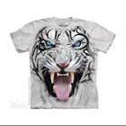 The Mountain White Cotton Bf Tribal W Tiger Design Novelty Youth T-shirt