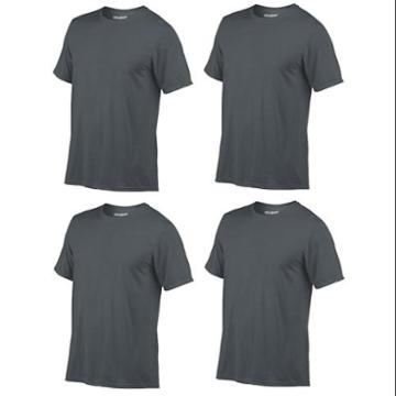 4) Gildan Classic Fit Mens Medium Outdoor/gym Short Sleeve T-shirt Charcoal