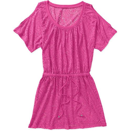 Catalina Women's Crochet Cold-shoulder Swim Cover-up