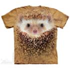 The Mountain Adult Orange 100% Cotton Big Face Hedgehog T-shirt New