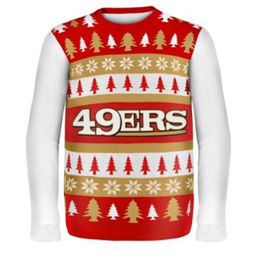 San Francisco 49ers Wordmark Nfl Ugly Sweater