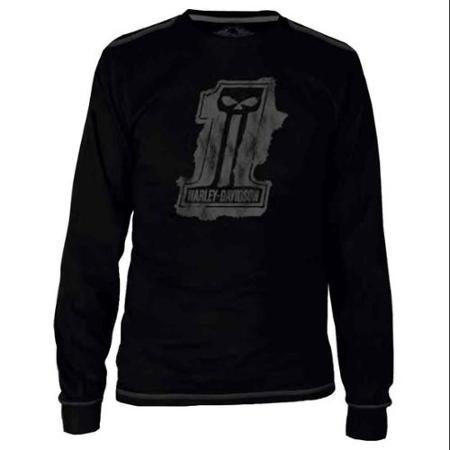 Harley-davidson 2x-large Men's Blk Label Splat Long Sleeve T-shirt - Blk 30291524