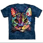 The Mountain Blue Cotton Patches The Cat Design Parody Novelty Adult T-shirt (l)