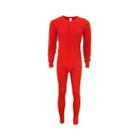 Indera Mills Classic Red Union Suit 0% Cotton, Small