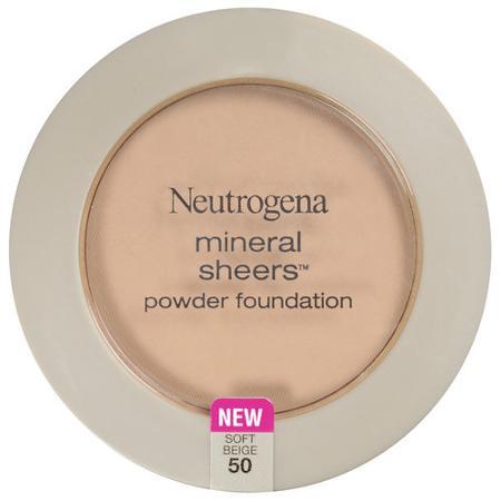 Neutrogena Mineral Sheers Compact Powder Foundation Spf , Soft Beige 50, 0.34 Oz