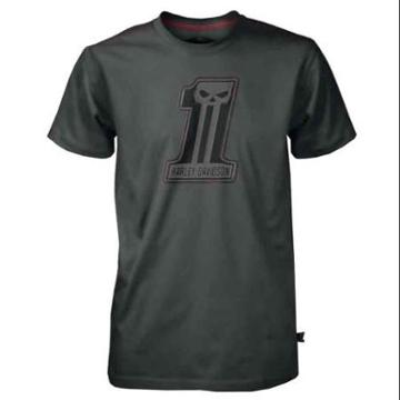 Harley-davidson Medium Men's Black Label Dark Stitch T-shirt Gray (m) 30291526