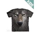 The Mountain Grey 100% Cotton Wolf Face Awesome Animal Youth T-shirt New