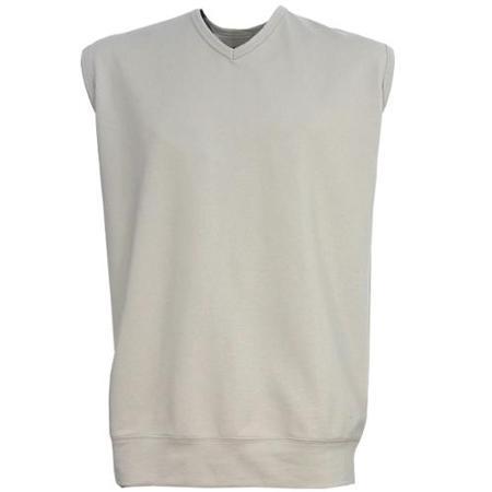 Bermuda Sands Golf Men's Dundee V-neck Sweater Vest Gray -