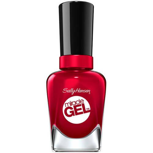 Sally Hansen Miracle Gel Nail Polish, Rhapsody Red, 0.5 Fl Oz