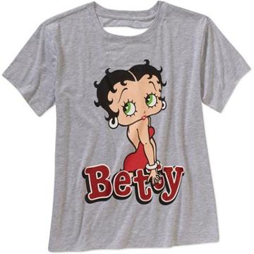 Licensed Betty Boop Slash Back Graphic Tee