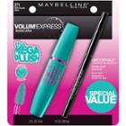 Maybelline Volum' Express Mega Plush Mascara & Unstoppable Eyeliner Set, 2pc