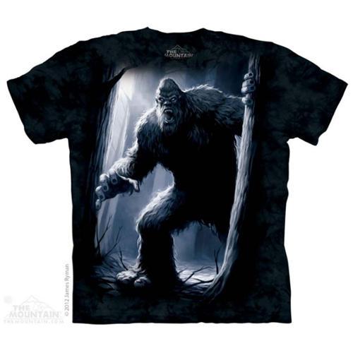 The Mountain Black 100% Cotton Sasquatch Graphic Novelty T-shirt (size )