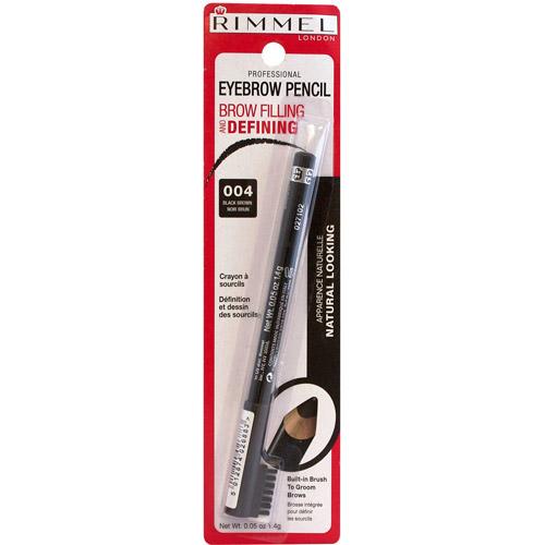 Rimmel Professional Eyebrow Pencil 4 Black Brown, 0.05 Oz