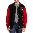 License Deadpool Men's Fleece Varsity Jacket