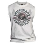 Harley-davidson 2x-large Men's Anthem Winged Skull Sleeveless Muscle Tee, White 30293777