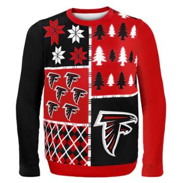 Atlanta Falcons Busy Block Nfl Ugly Sweater