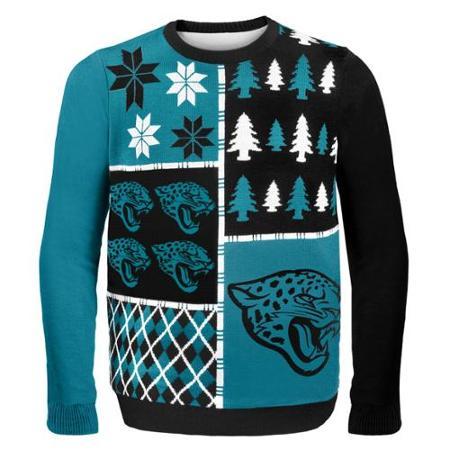 Jacksonville Jaguars Busy Block Nfl Ugly Sweater