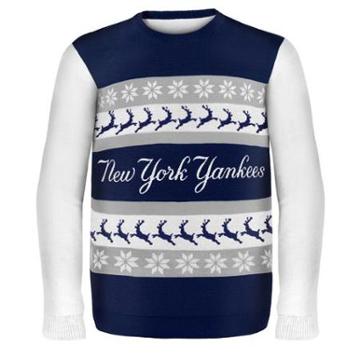 New York Yankees Wordmark Mlb Ugly Sweater