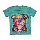 The Mountain Blue Cotton Pit Bull Smile Design Novelty Parody Youth T-shirt (s)