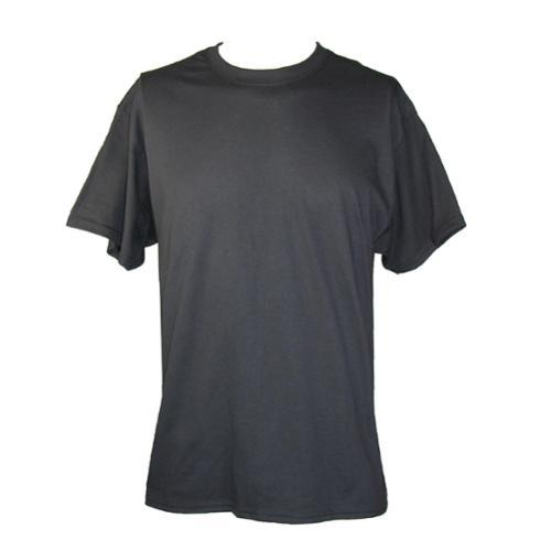 Hanes Medium Mens Comfortblend Ecosmart Crewneck Short Sleeve Shirt, Black
