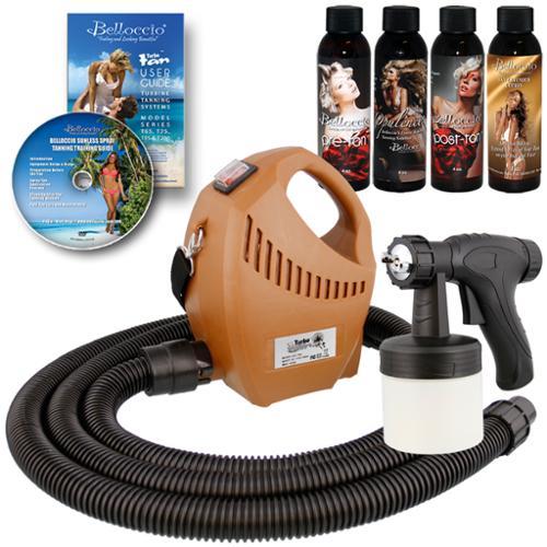 Belloccio Deluxe Sunless Airbrush Hvlp Spray Tanning System Solution Lotion Kit
