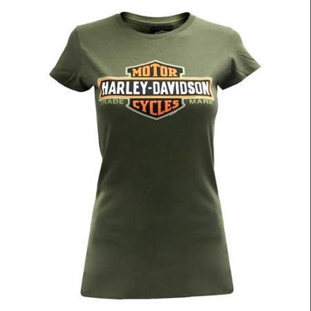 Harley-davidson Medium Women's Juniors T-shirt, Bar & Shield Short Sleeve (m) 30290605
