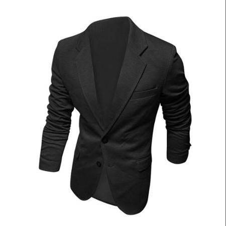 Azzuro Men's Notched Lapel Long Sleeves Single Breasted Leisure Blazer (size / 40)