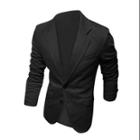 Azzuro Men's Notched Lapel Long Sleeves Single Breasted Leisure Blazer (size / 40)