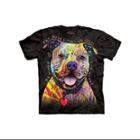 The Mountain Black Cotton Beware Of Pit Bulls Novelty Parody Youth T-shirt (s)