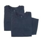Hanes Large Mens Comfortblend Ecosmart Crewneck Short Sleeve Shirt (pack Of 2), Red
