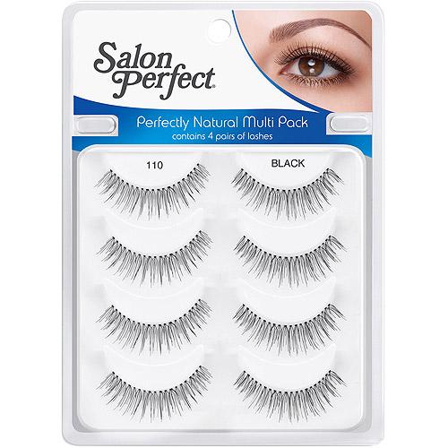 Salon Perfect Perfectly Natural Eyelashes 0 Black, 4 Pair