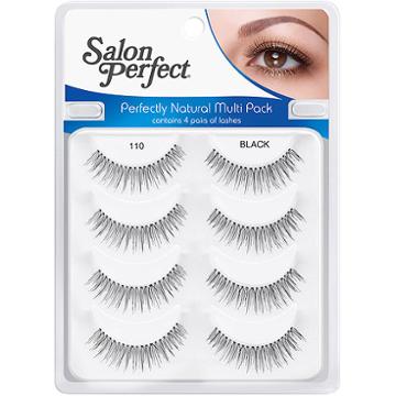 Salon Perfect Perfectly Natural Eyelashes 0 Black, 4 Pair