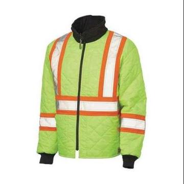 Work King S24121-2xl-flgr Hi-vis Revrsbl Jacket, Class 2, Flo Grn, 2x