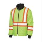 Work King S24121-2xl-flgr Hi-vis Revrsbl Jacket, Class 2, Flo Grn, 2x