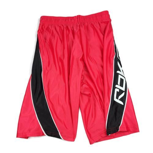 Reebok Mens Dazzle Classic Styled Baggy Athletic Basketball Shorts, Red