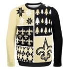 New Orleans Saints Busy Block Nfl Ugly Sweater Xx-large