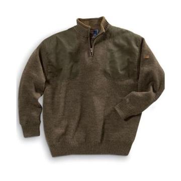 Beretta Sweater Wind Barrier Lining, Short Zip, Brown Pu34701986l