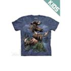 The Mountain Blue 100% Cotton Moose Collage Graphic Novelty T-shirt