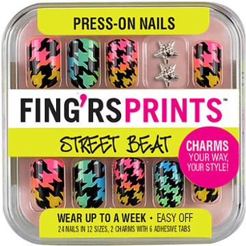 Fing'rs Prints Street Beat Press-on Nails, Go Bandanas Count