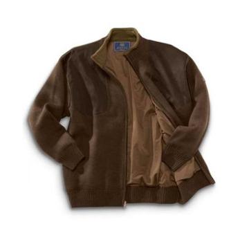 Beretta Sweater Wind Barrier Lining, Long Zip, Brown,