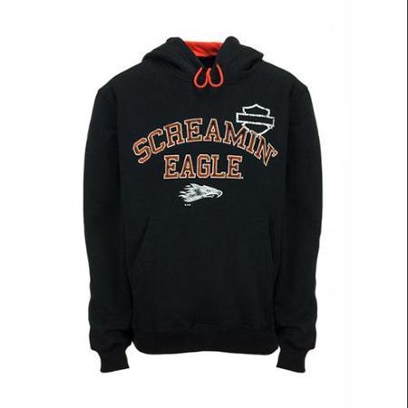 Harley-davidson Large Screamin' Eagle Sweatshirt, Collegiate Hoodie (l) Harlms0060